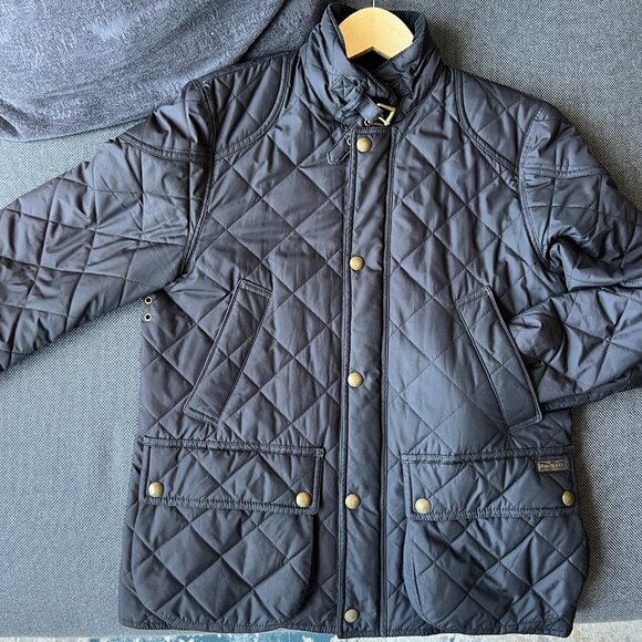 RL Corduroy Trim Quilted Jacket - Picture 10 of 11